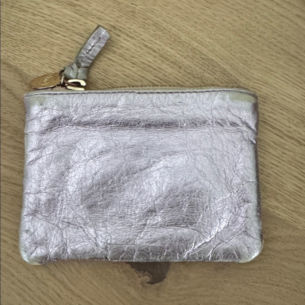 Metallic pink  Leather Coin Purse - Picture 2 of 2